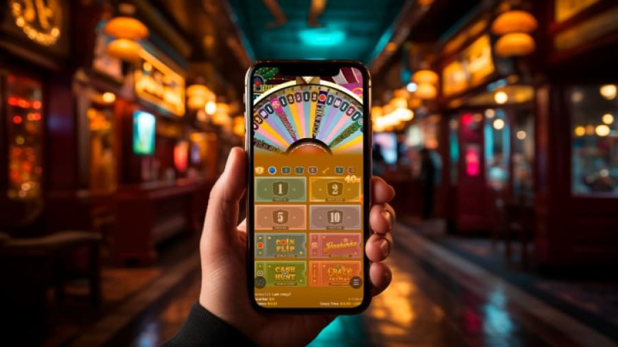OKZZ Crazy Time Bonus Games with vibrant visuals illustrating interactive bonus rounds